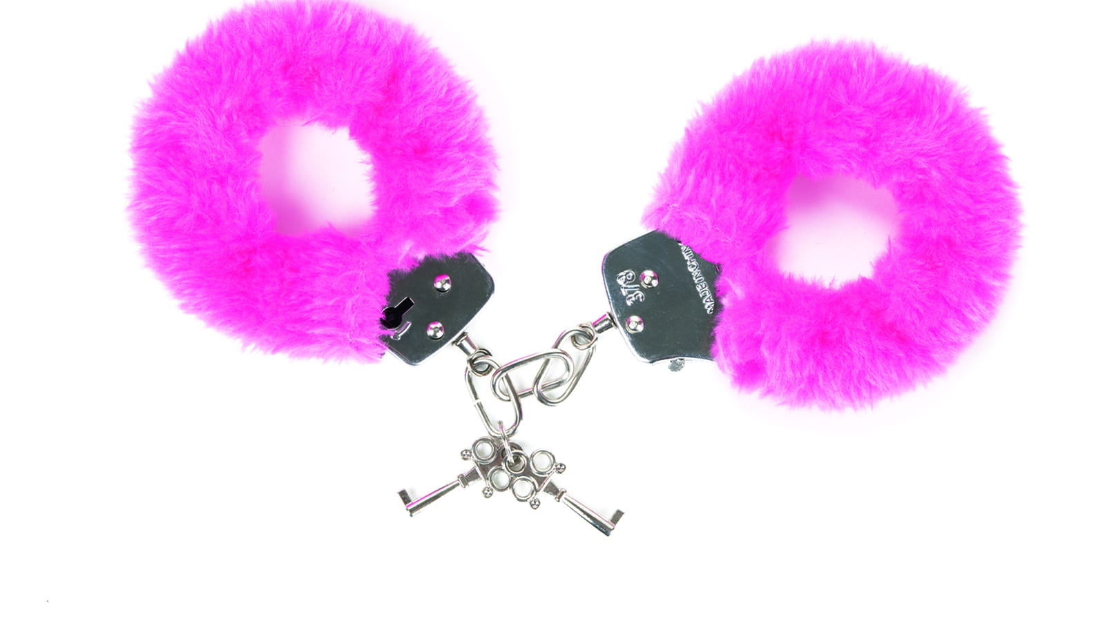 Menottes en fourrure rose 
