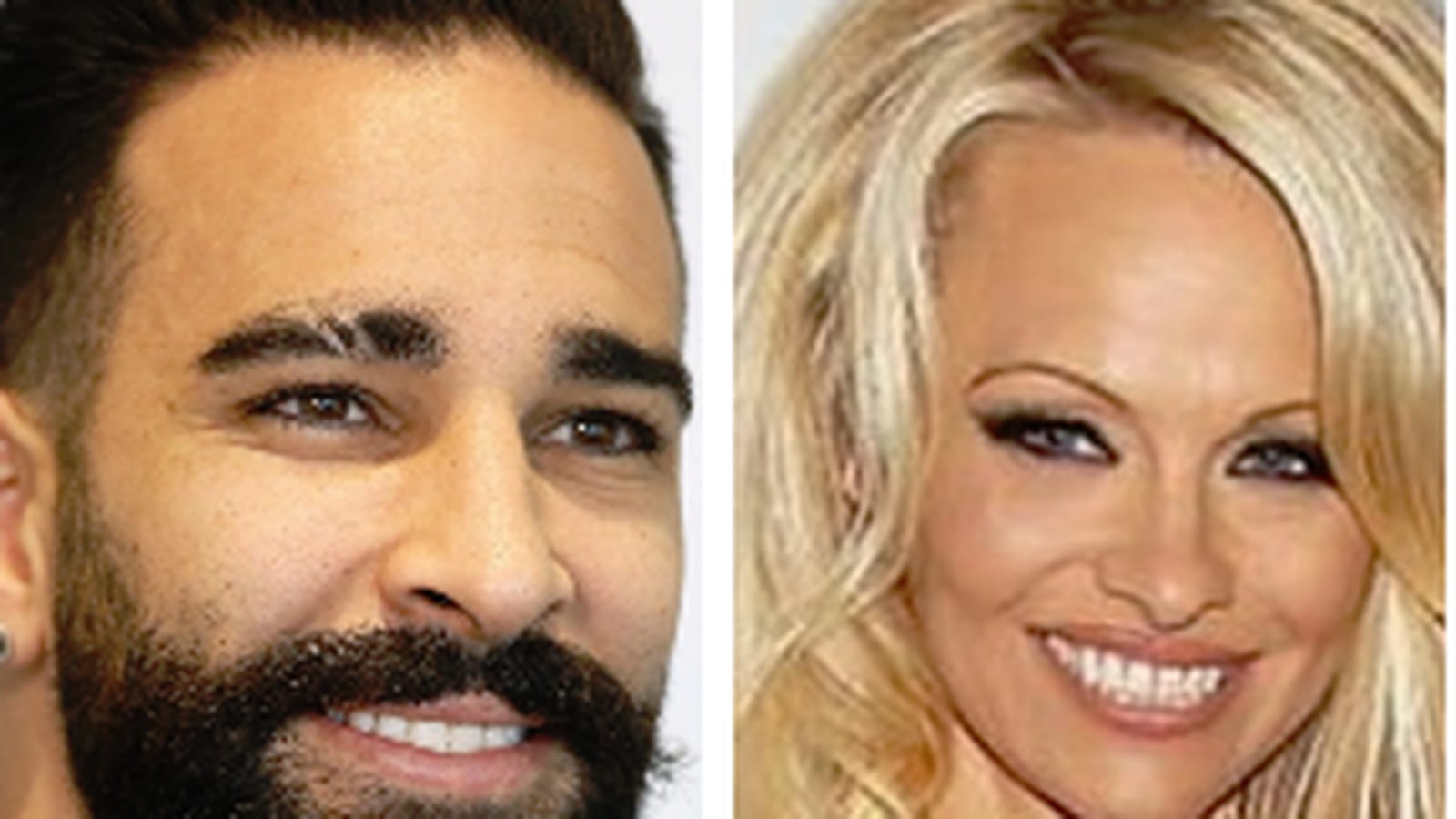 Adil Rami et Pamela Anderon