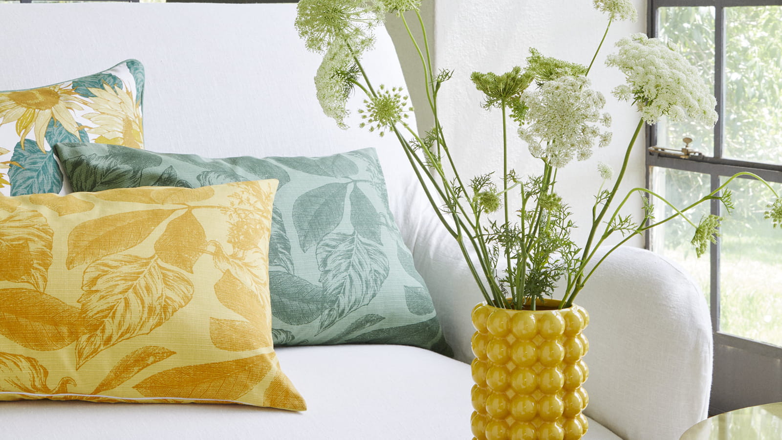 Vase jaune moutarde H&M Home