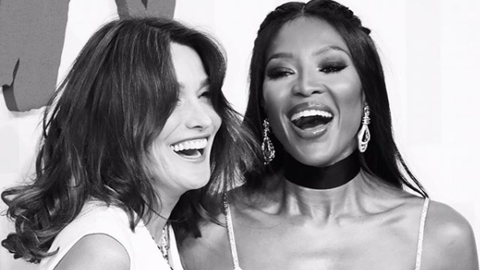 Carla Bruni et Naomi Campbell 
