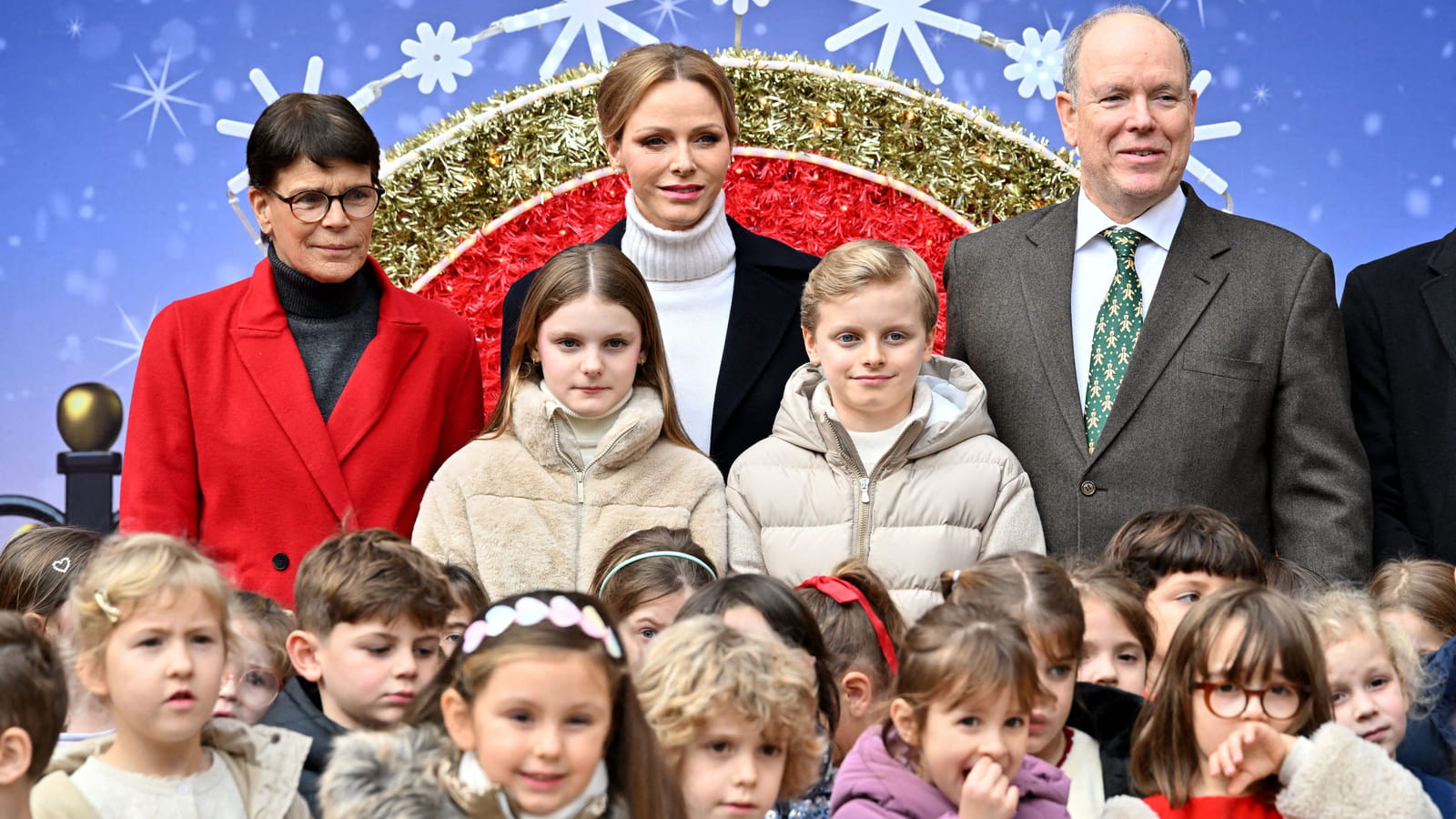 Stéphanie, Charlene, Albert et les jumeaux