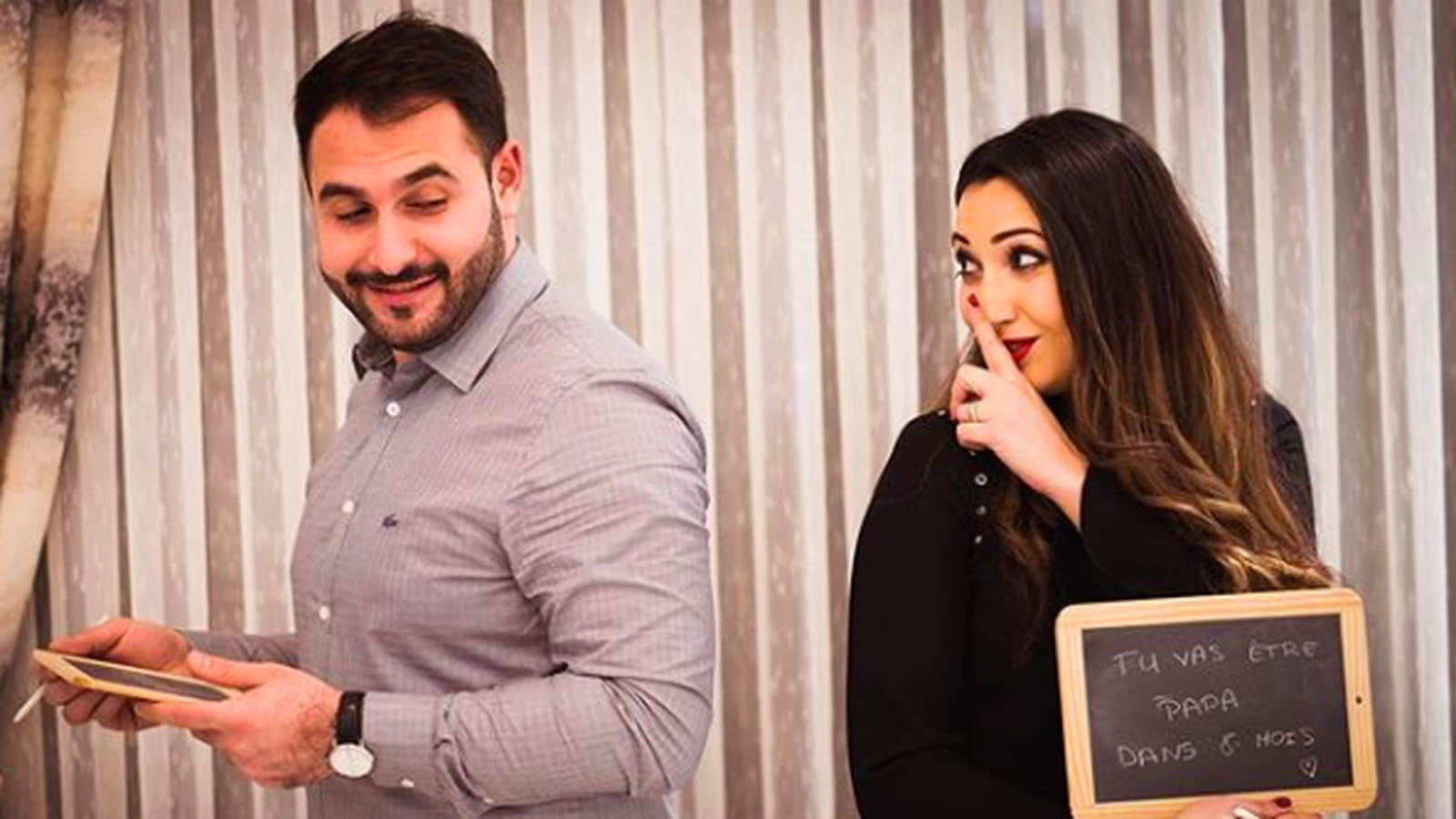 L'annonce de grossesse créative au futur papa