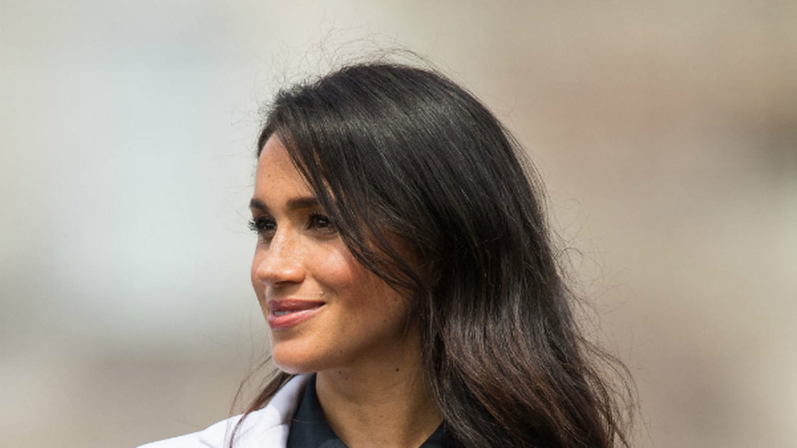 Blazer blanc de Meghan 