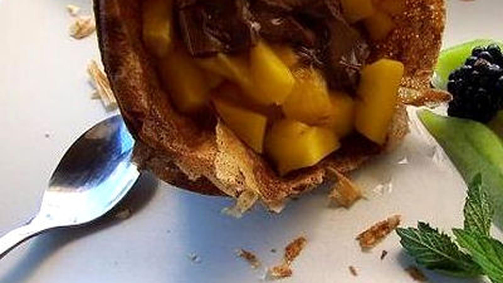Cône craquant à la mangue