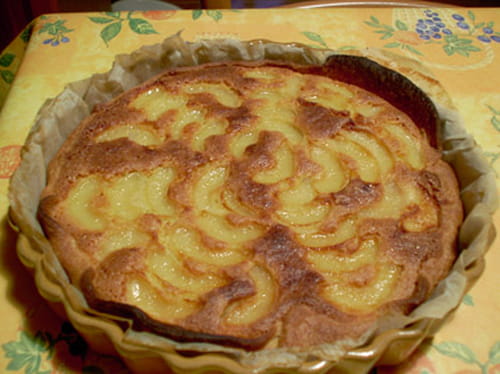 Tarte aux poires à la normande