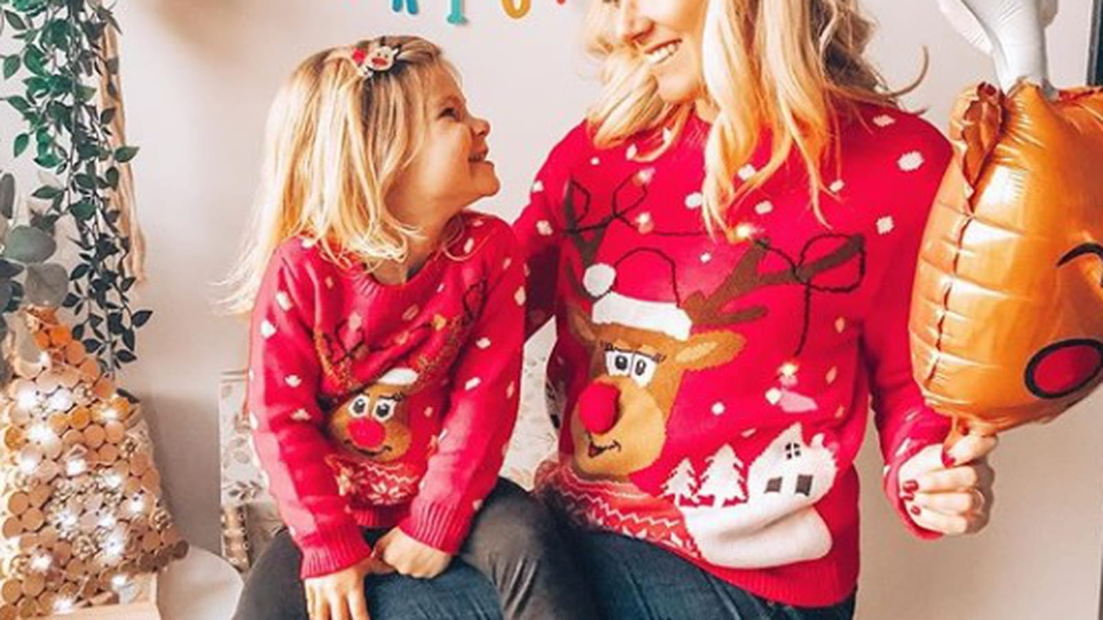 Un pull de rennes pour Noël