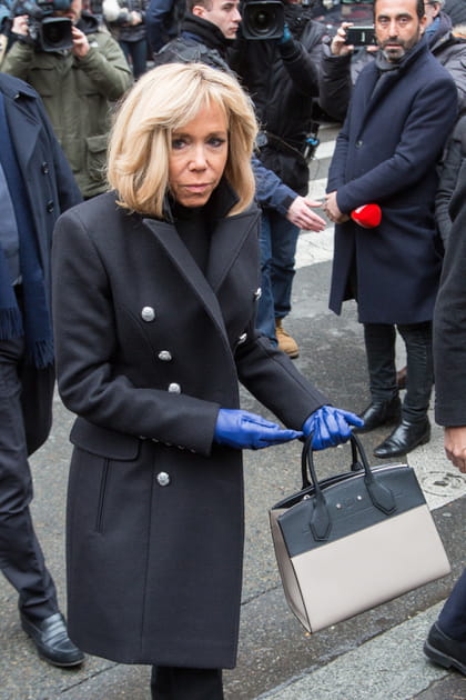 Brigitte Macron venue rendre hommage &agrave; Michel Legrand