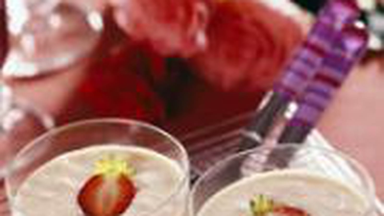 Sabayon glacé aux fraises
