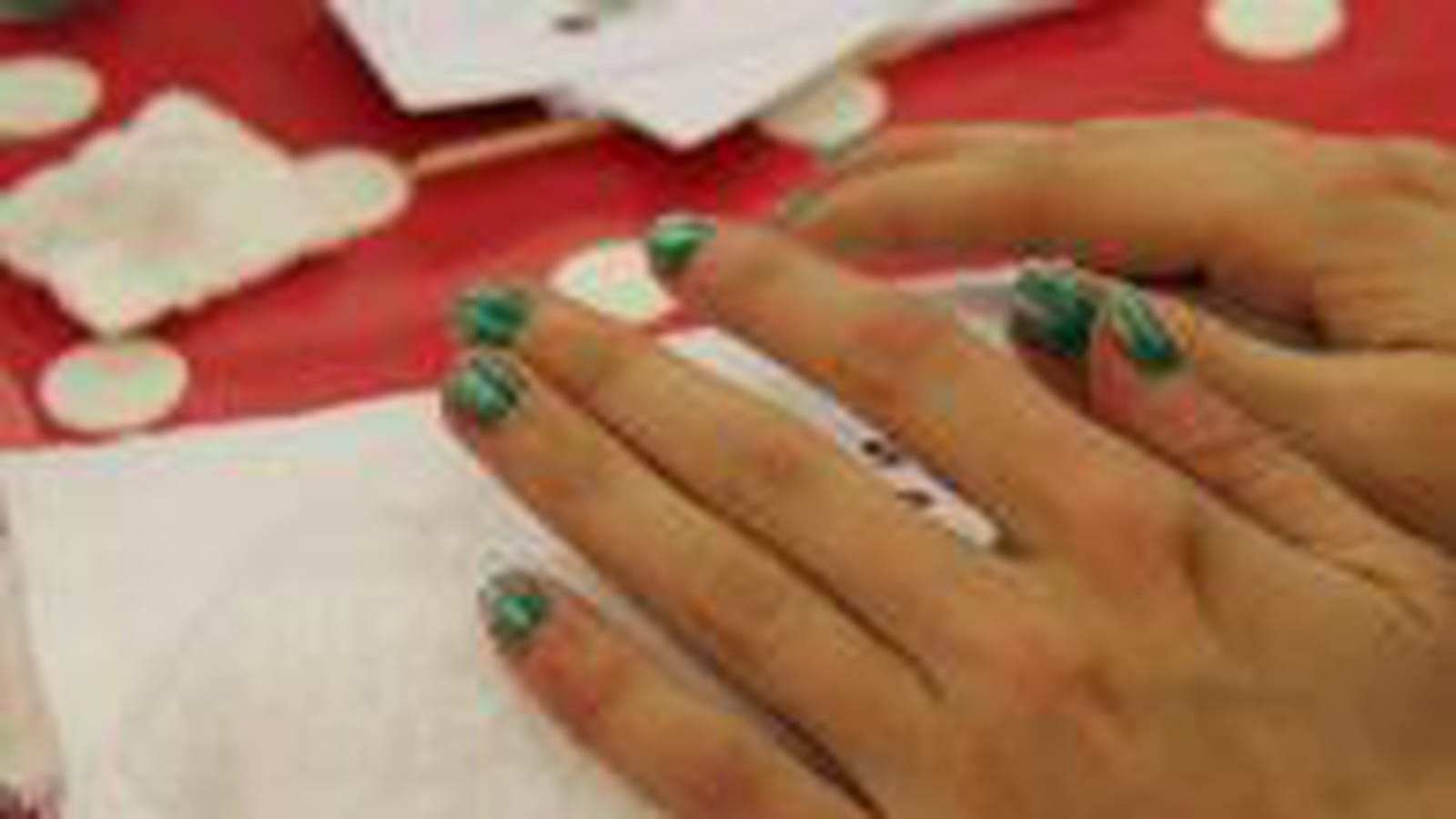 Nail art pailleté