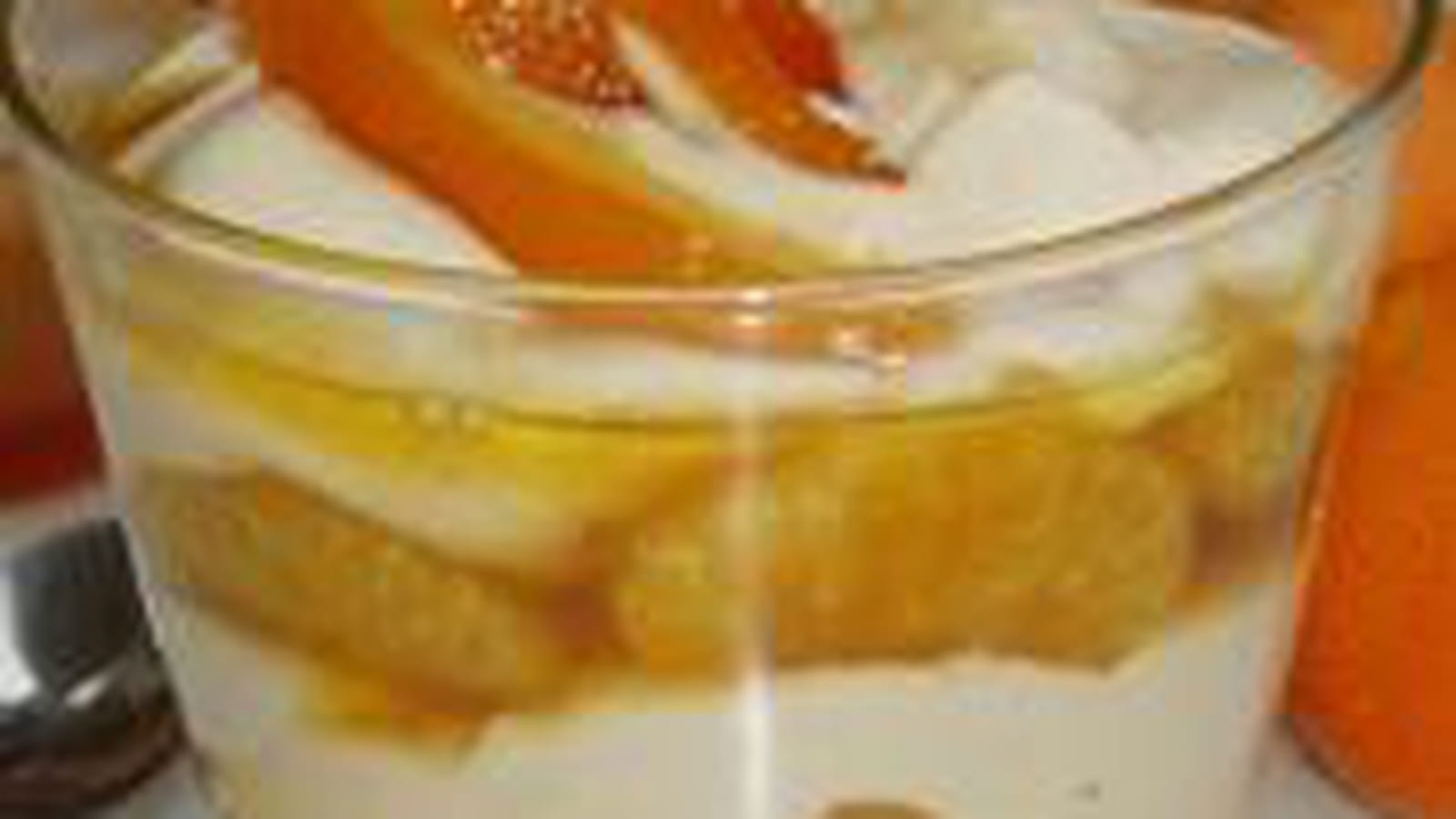 Verrine à la clémentine et crème de marron
