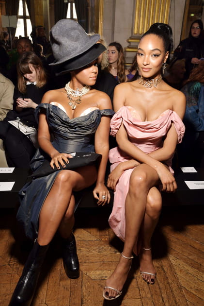 Jourdan Dunn et Janelle Monae au défilé Vivienne Westwood
