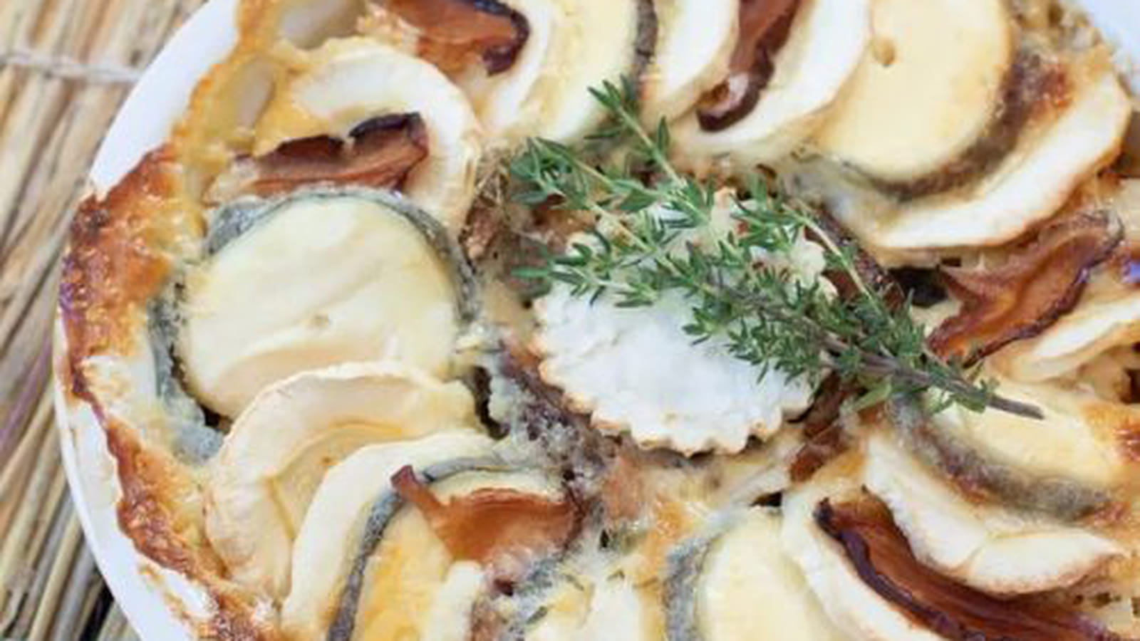 Gratin de céleri et panais au Sainte-Maure-de-Touraine AOP