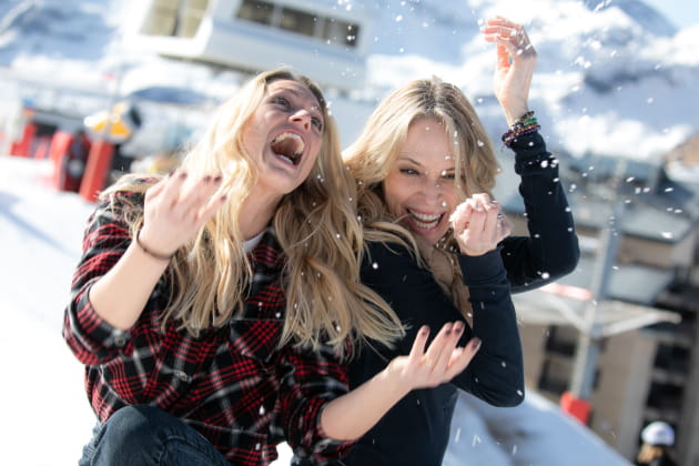 Aurore Delplace et Tonya Kinzinger, enneigées