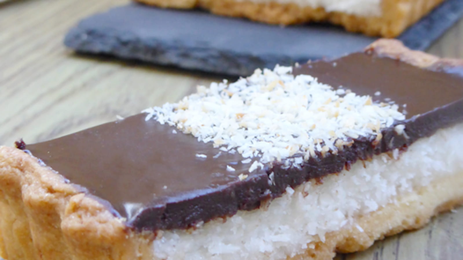 Tarte coco chocolat façon bounty (vegan)