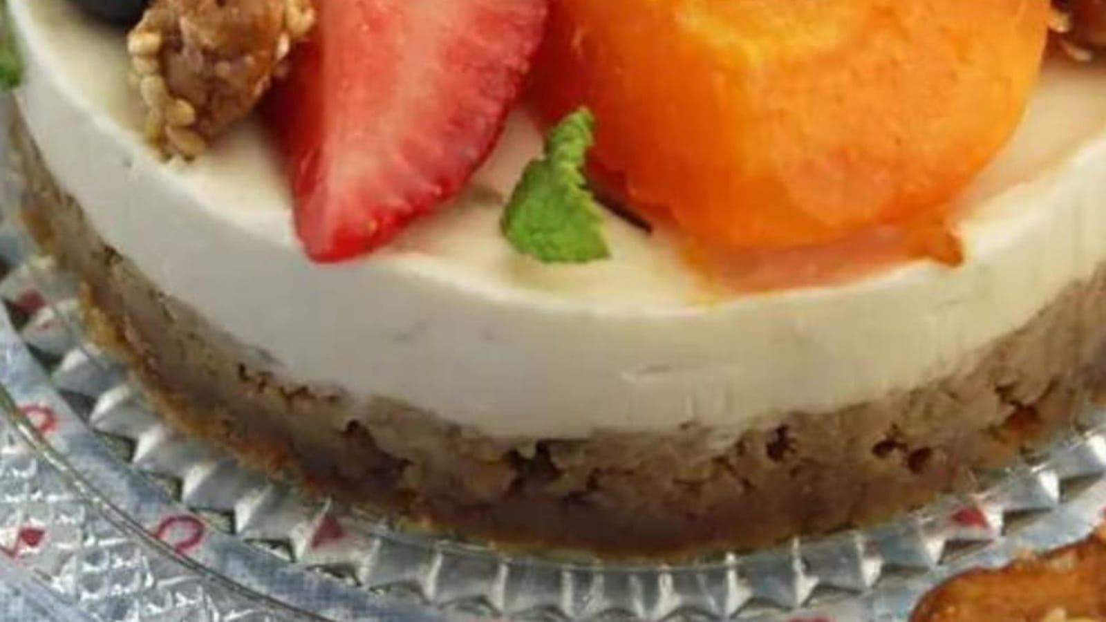 Cheesecake sans cuisson et abricots à la plancha