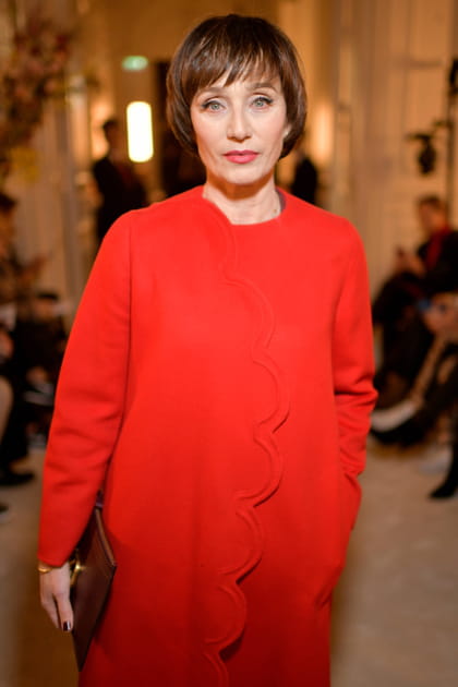 Kristin Scott Thomas au d&eacute;fil&eacute; Valentino