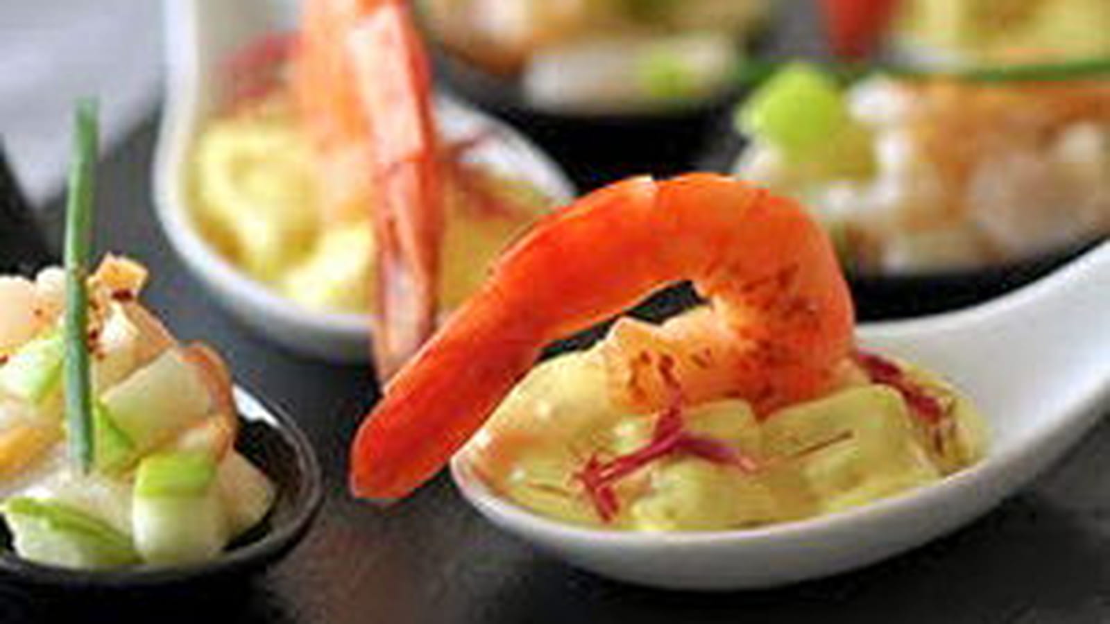 Crevette flambée