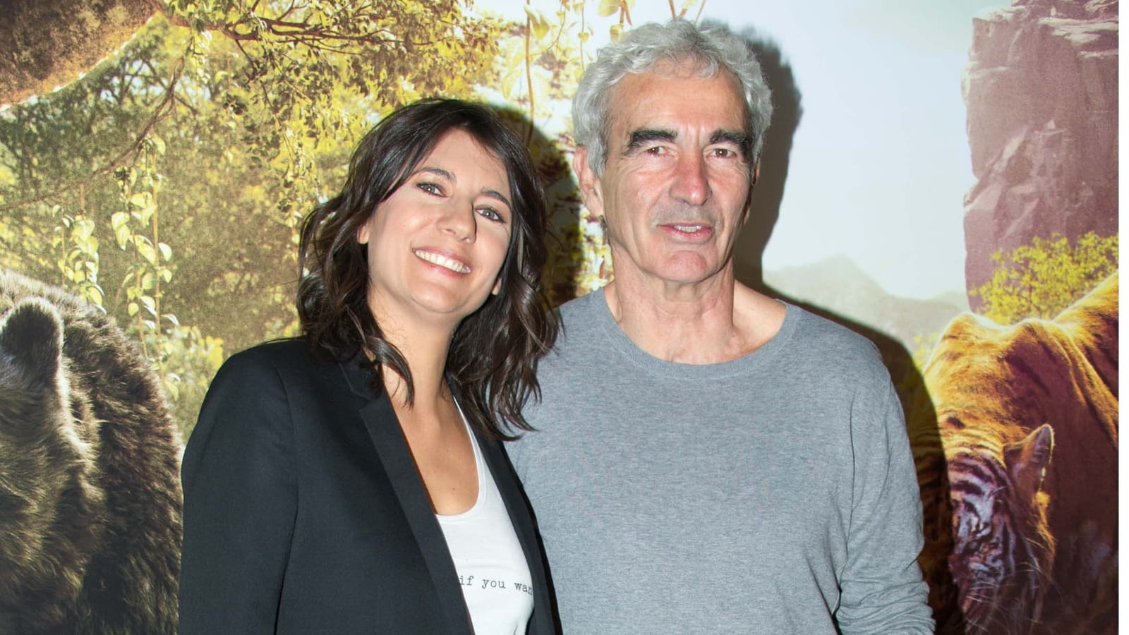 Estelle Denis et Raymond Domenech