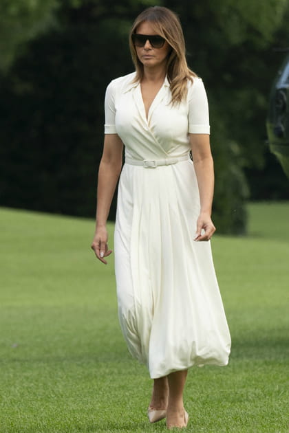 TOP&nbsp;: Melania Trump en robe blanche