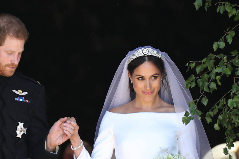 La coiffure de mari&eacute;e de Meghan Markle
