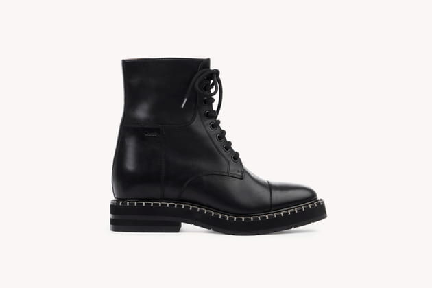 Bottines rangers noires