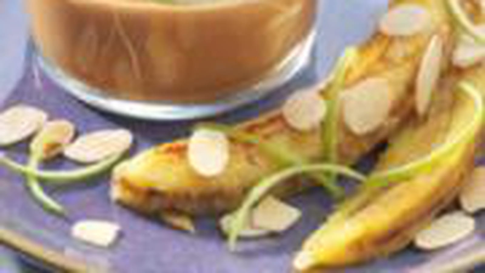 Crème caramel et banane 