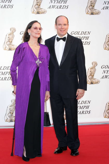 Claudine Auger et Albert de Monaco au Festival de la Télévision de Monte-Carlo en 2006