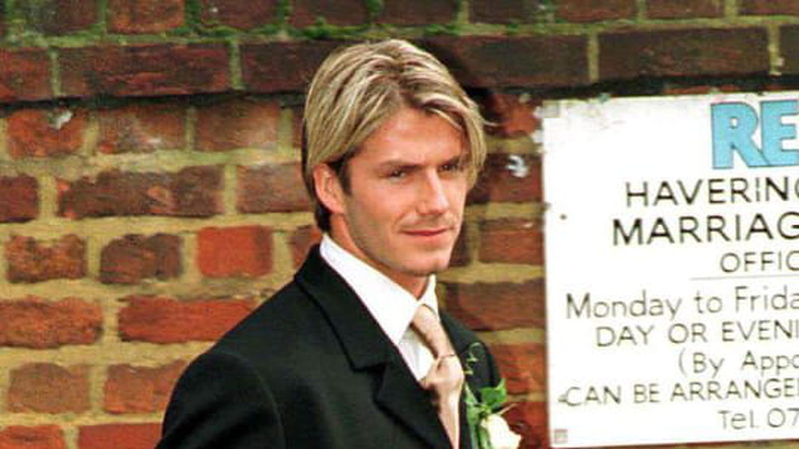 David Beckham le 22 octobre 1999