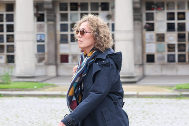 L'animatrice Mireille Dumas était présente aux funérailles de Françoise Hardy