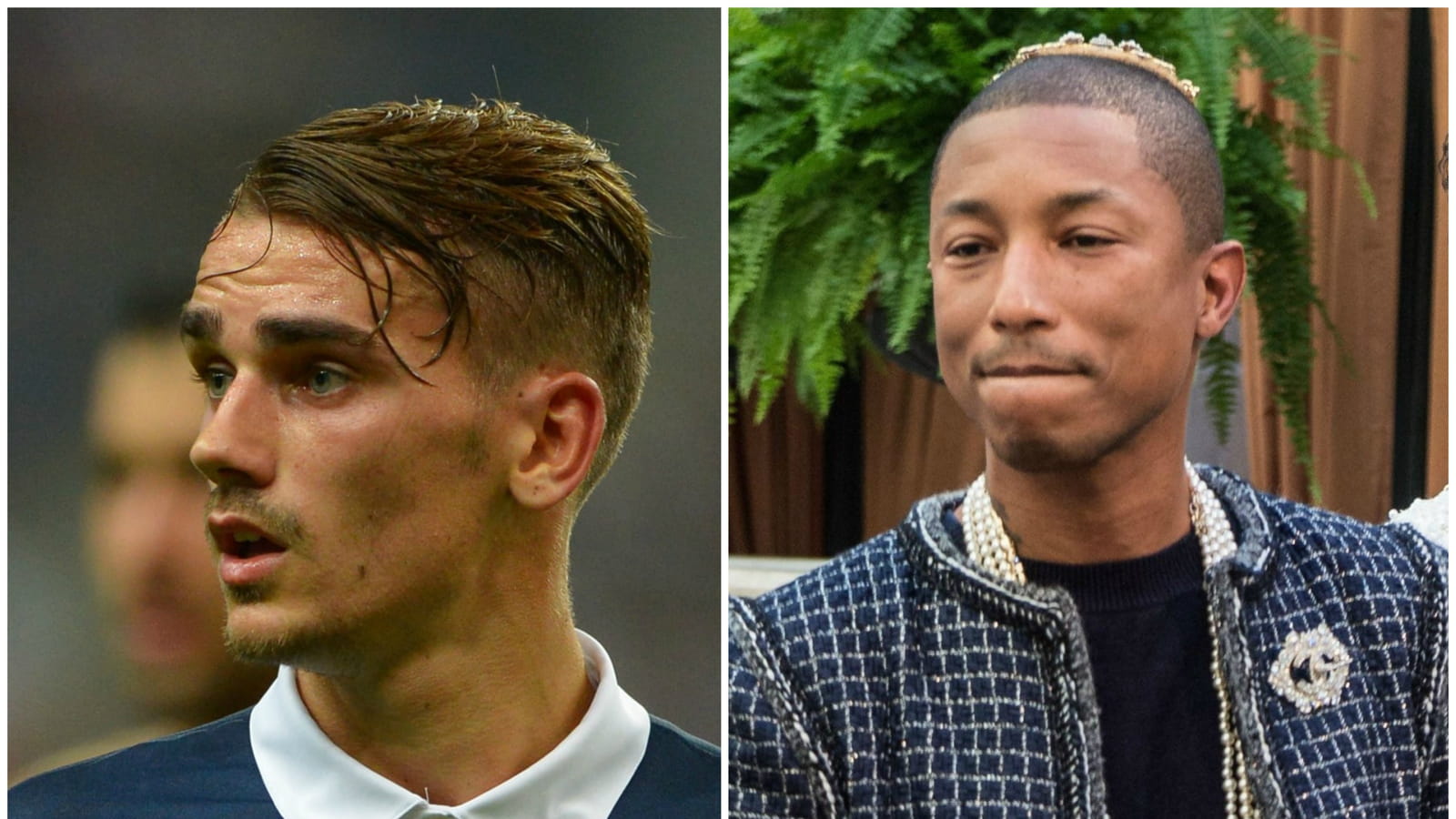 Antoine Griezmann et Pharrell Williams 