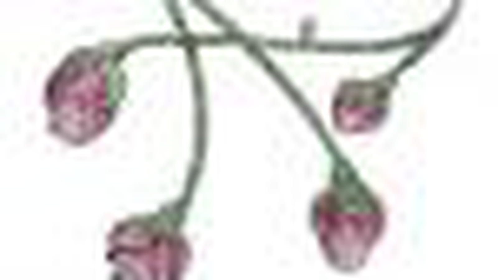 Collier Floral pavé de pierres fines et diamants