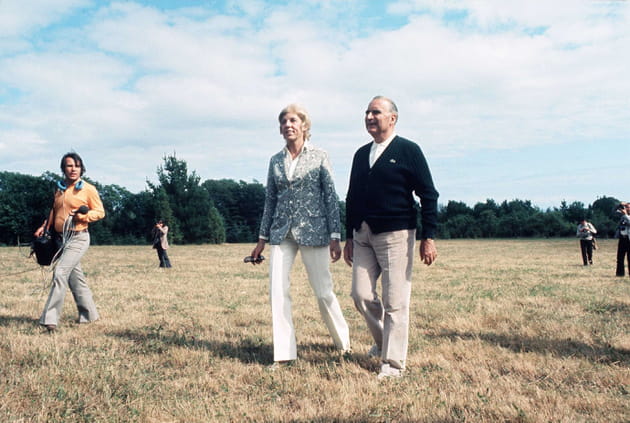 Claude et Georges Pompidou, en Bretagne (1972)