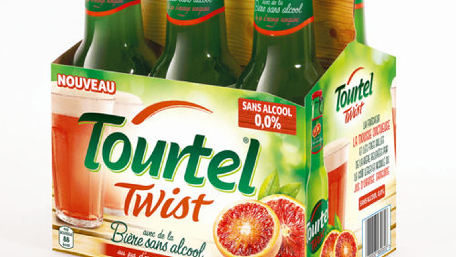 Bière sans alcool à l'orange sanguine Tourtel Twist