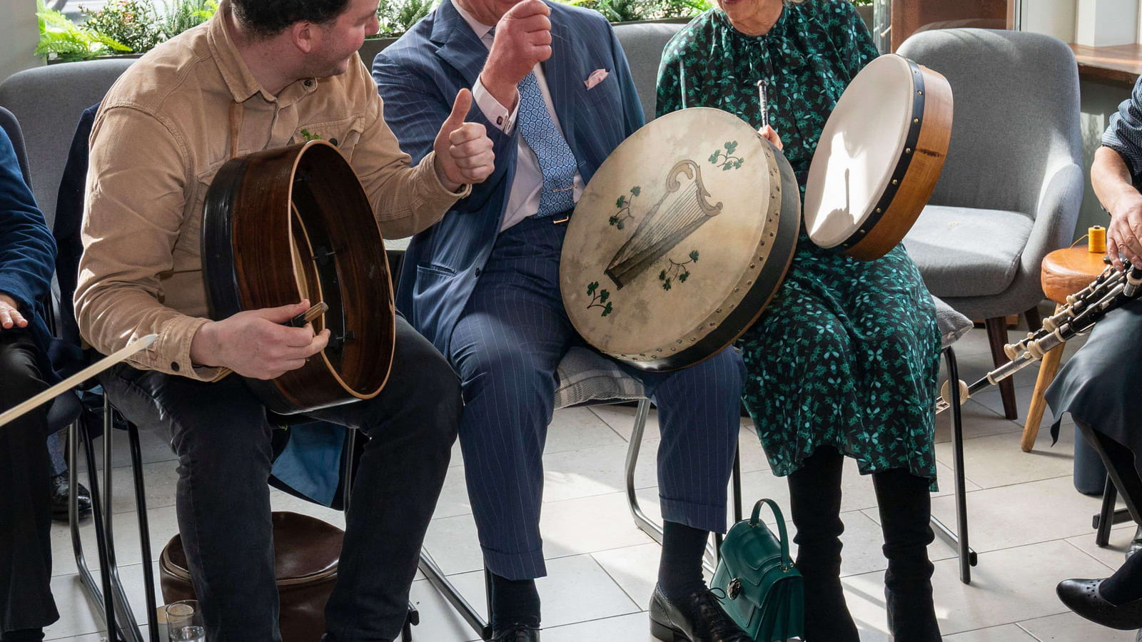 Charles et Camilla au centre culturel irlandais à Londres, en mars 2022