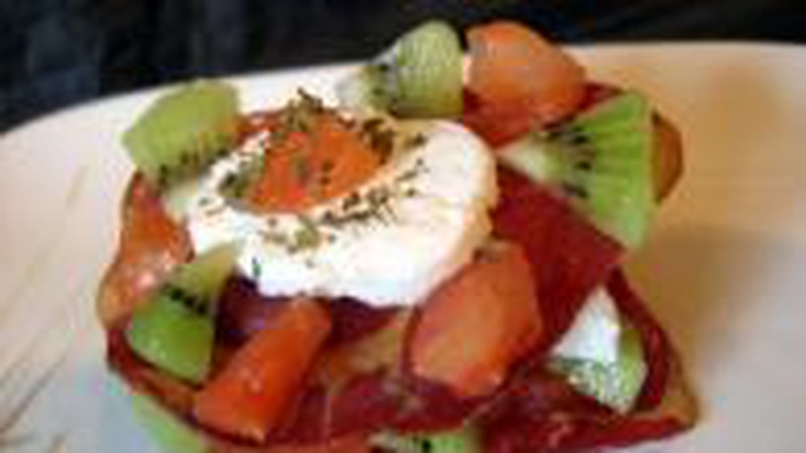 Feuilleté de coppa au chèvre