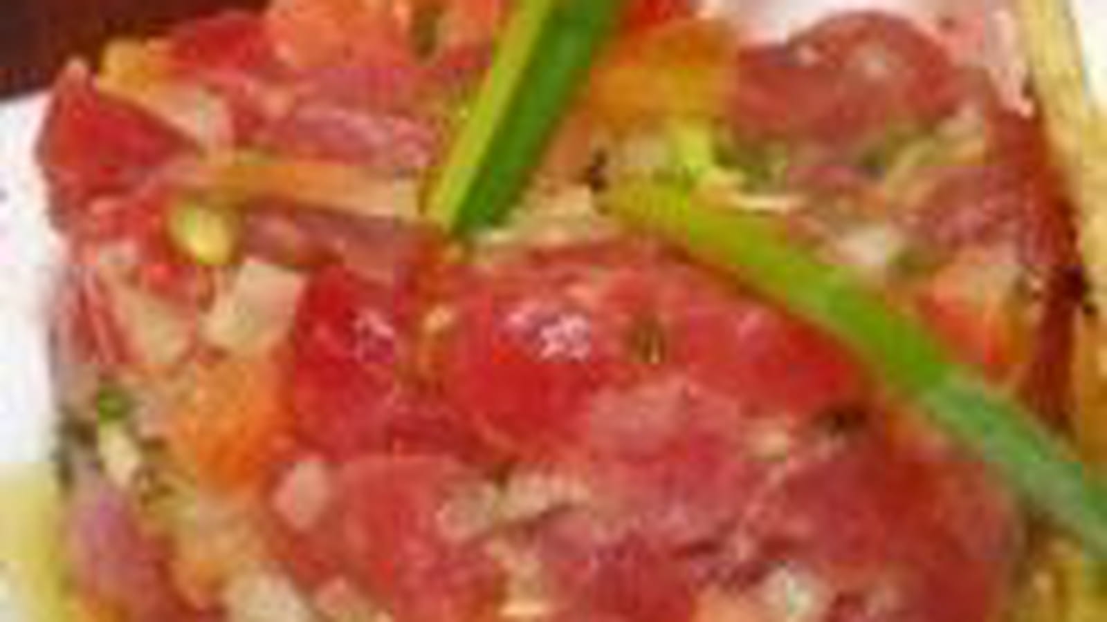 Tartare de thon rouge au gingembre