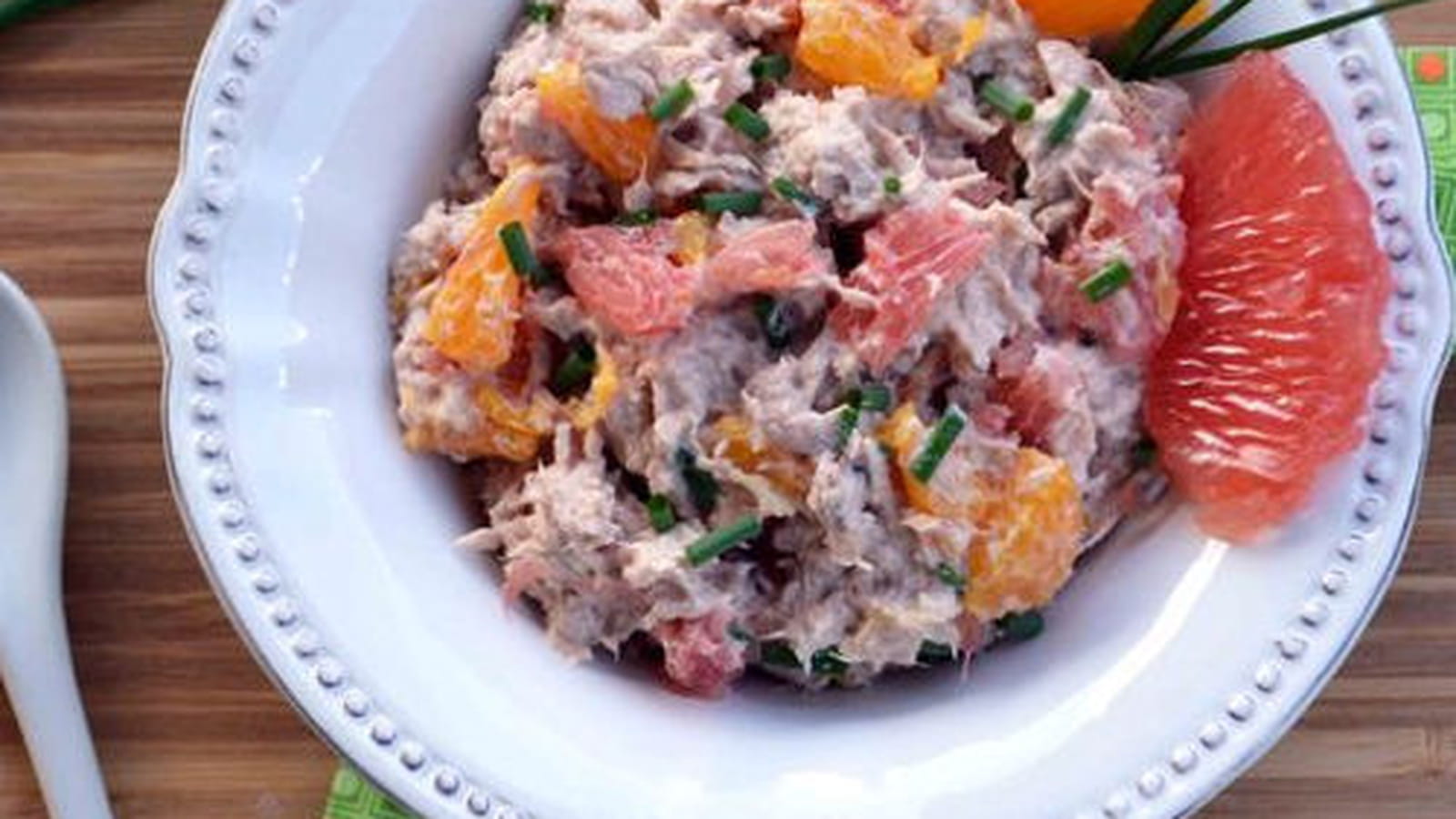 Rillettes de thon à l'orange et au pamplemousse rose