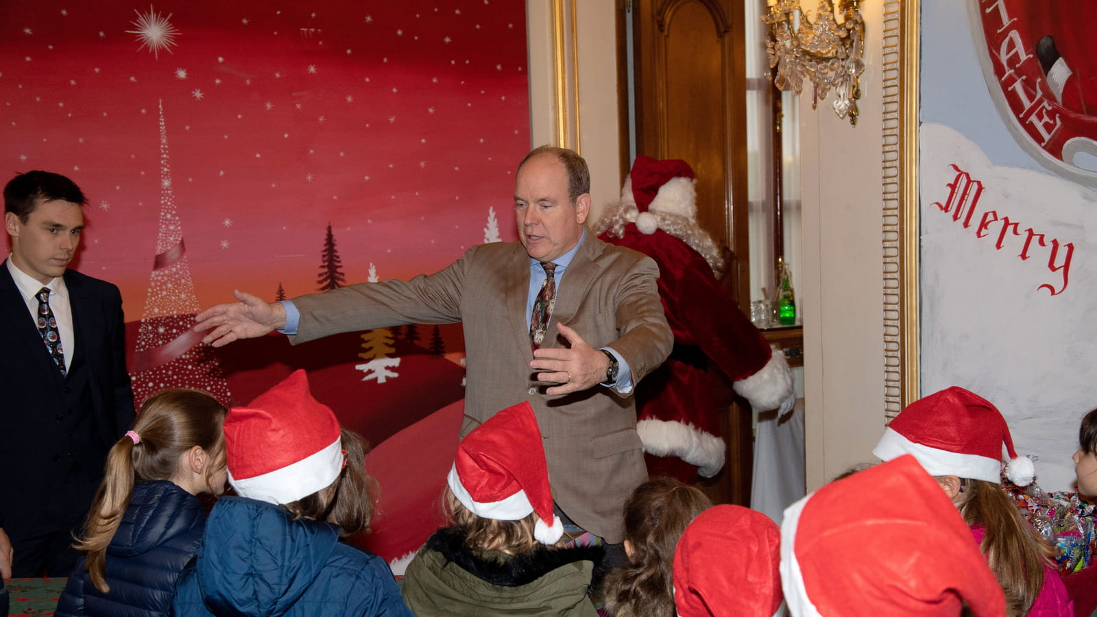 Prince Albert de Monaco et Louis Ducruet fêtent Noël avant l'heure