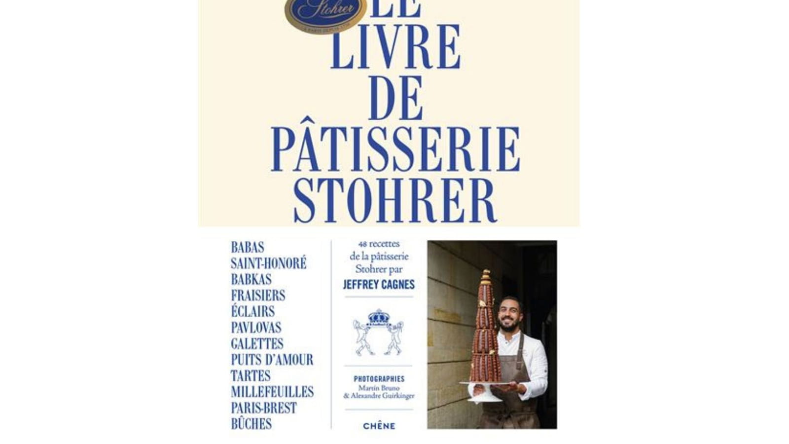 Le livre de pâtisserie Stohrer par Jeffrey Cagnes