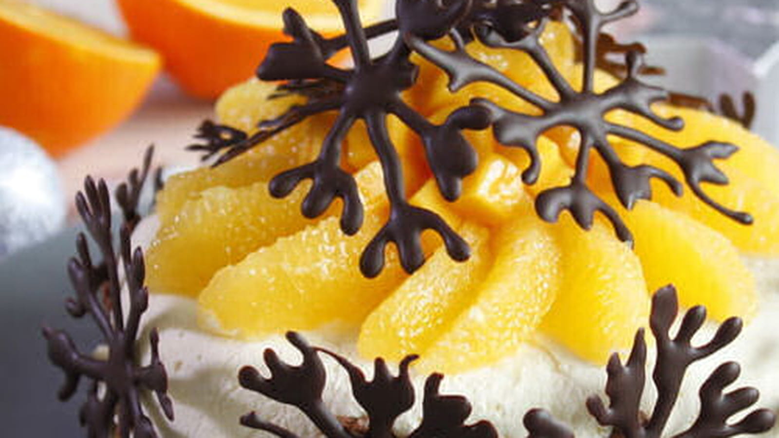 Gâteau glacé chocolat blanc, noix de coco et chocolat noir