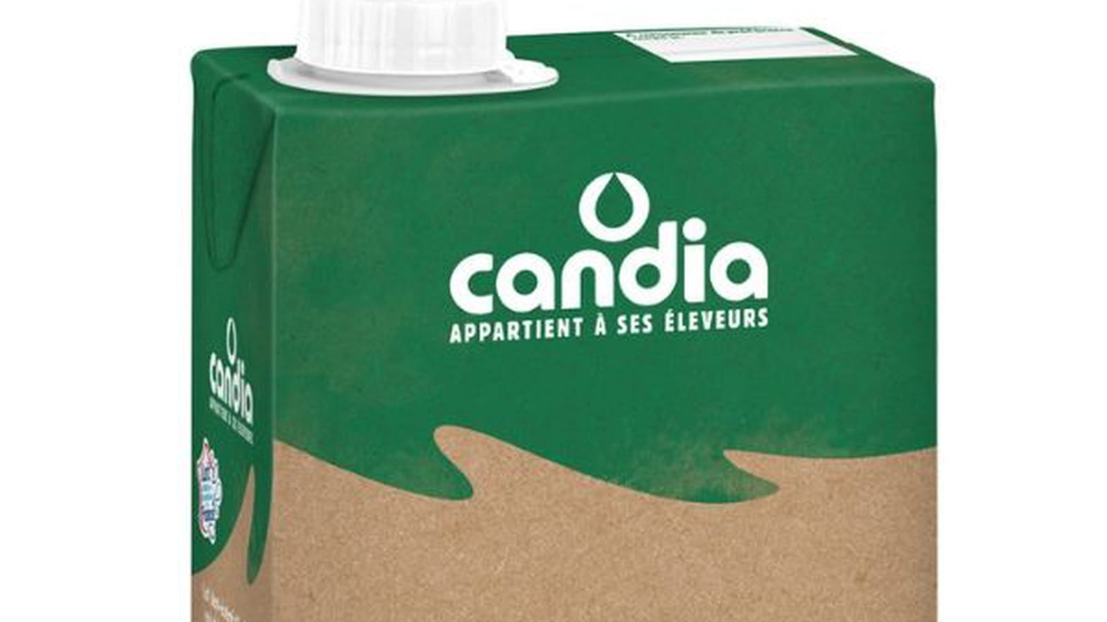 Lait bio français par Candia 