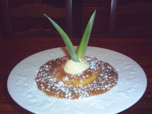 Ananas poêlé au caramel au lait