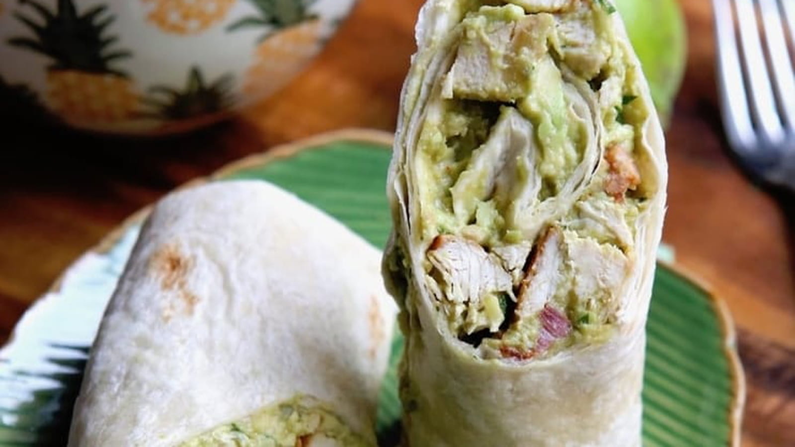 Wrap poulet et avocat