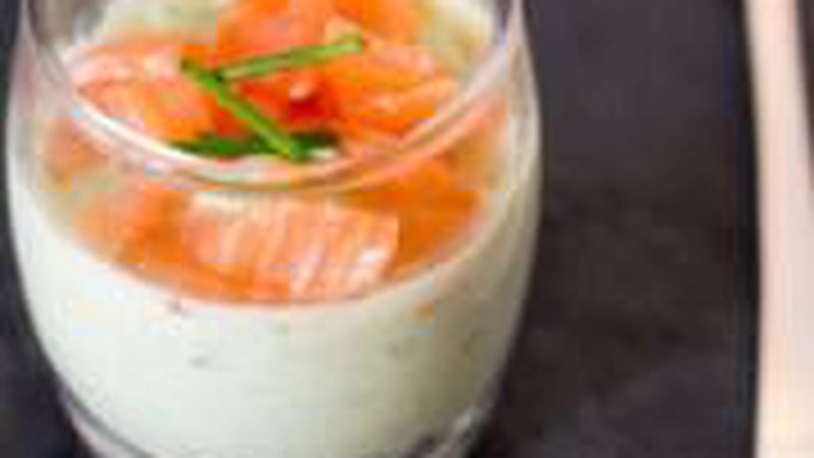 Verrines avocat saumon