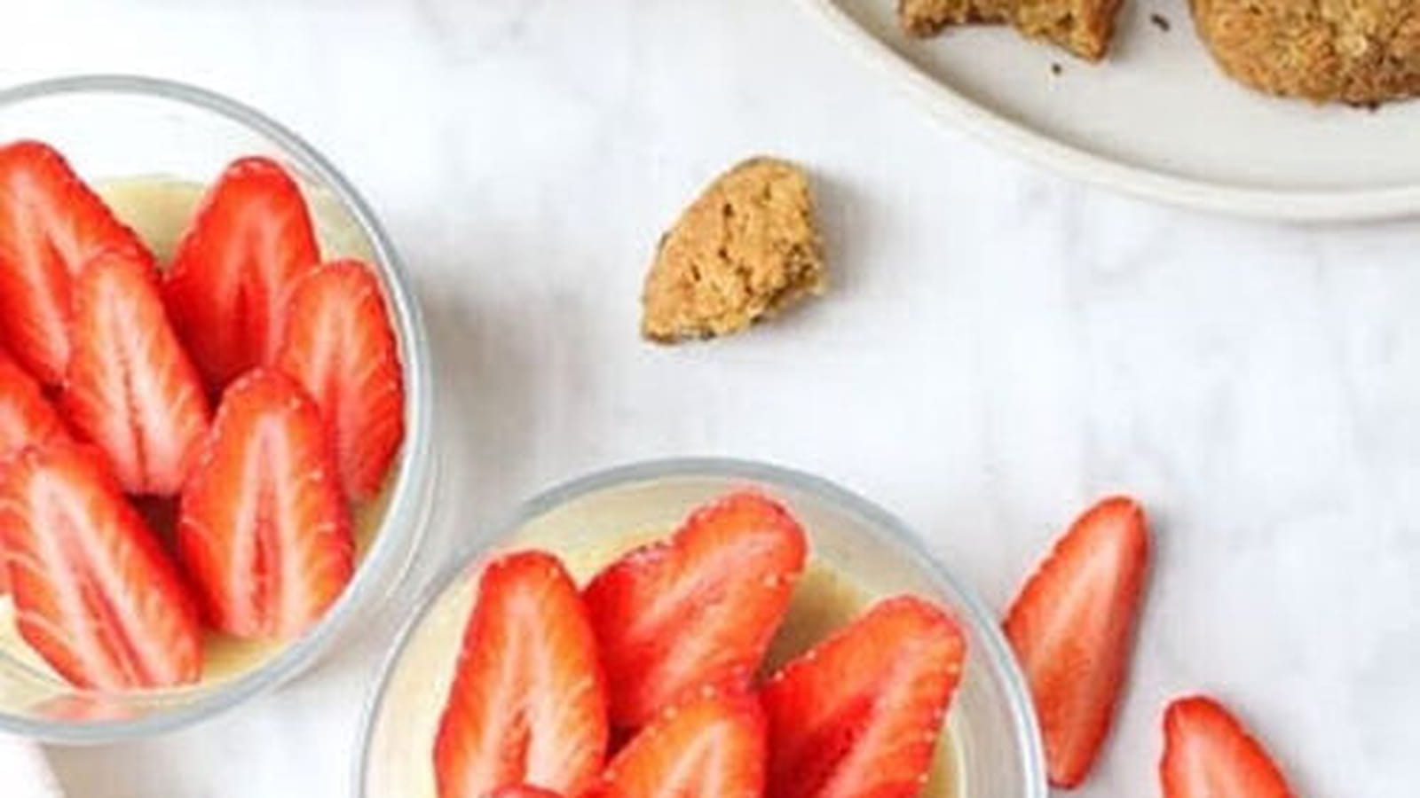 Parfaits quinoa, crème pâtissière et Gariguettes (vegan et sans gluten)