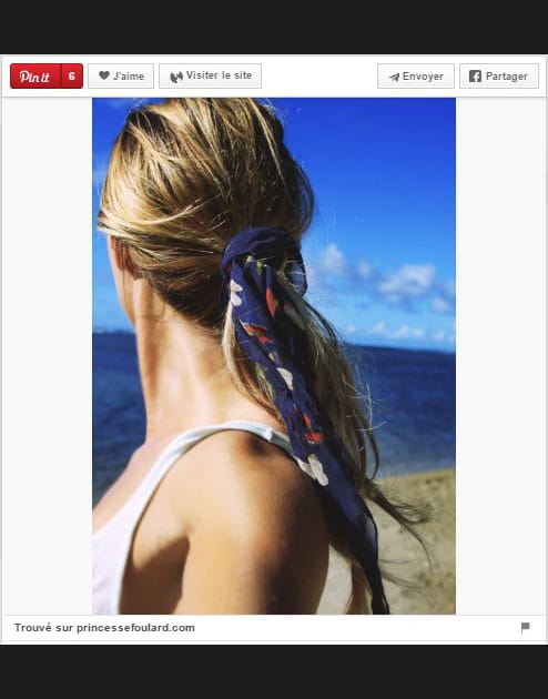 La ponytail enrubann&eacute;e