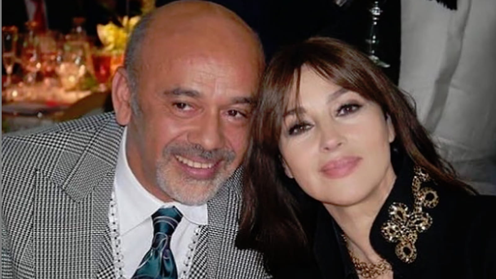 Christian Louboutin et Monica Bellucci