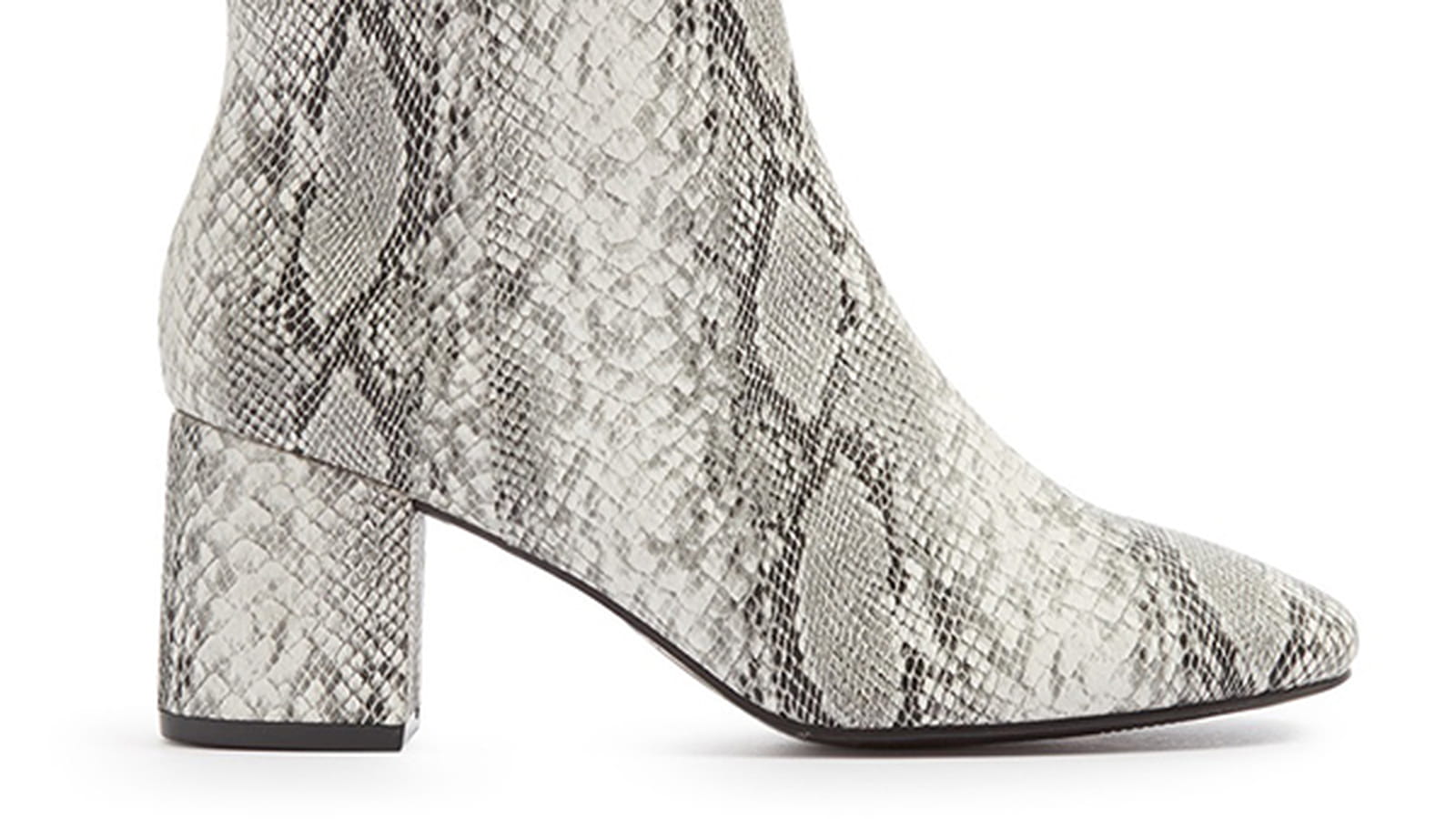 Bottines imprimé serpent