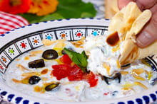 Labneh citronné menthe et zaatar : Etape 2