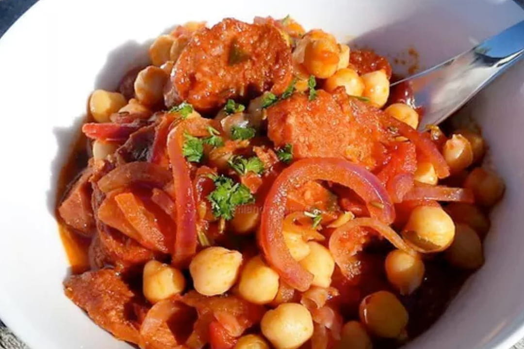 Ragoût express de pois chiches au chorizo (cuisine du placard)